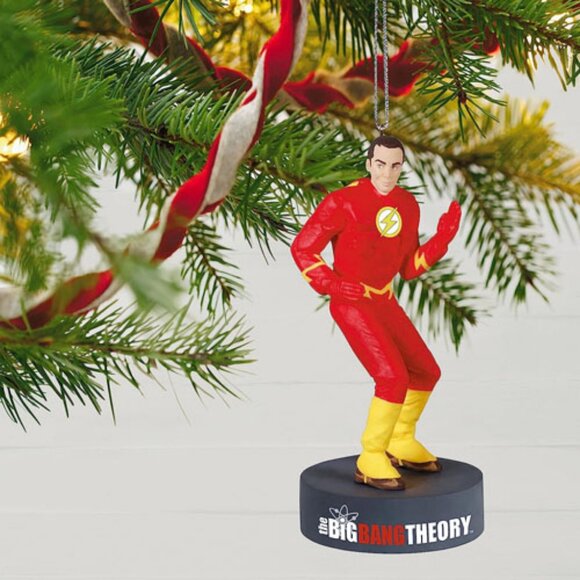 Hallmark Sheldon Cooper Flash Ornament 2021 Magic Sound Big Bang Theory Cosplay - Picture 5 of 13